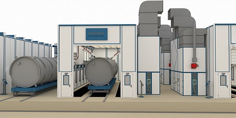 Линия подготовки и окраски SPK для криогенных установок разделения воздуха